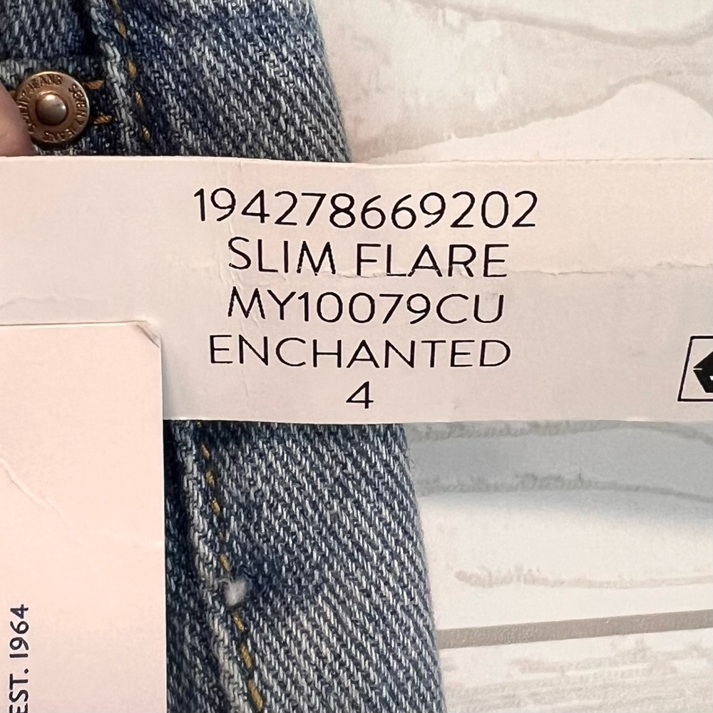 NWT • Seven7 Felicity High Rise Denim Jeans • Slim Flare • Size 4 • Enchanted - Picture 11 of 16